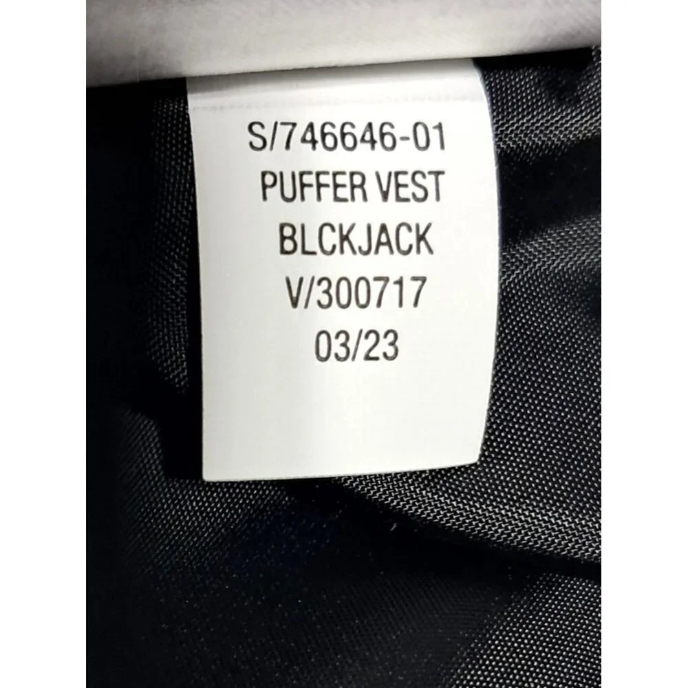 NWT Old Navy‎ Quilted Black Puffer Vest L Warm Front Pocket Full Zip